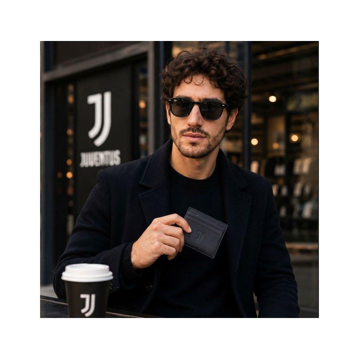 Portacarte uomo in pelle RFID ufficiale Juventus
