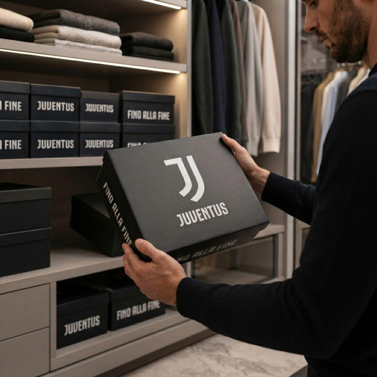 Set 10 pezzi scatole portaoggetti ufficiale Juventus