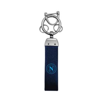 Portachiavi in pelle blu corredato di cacciavite ufficiale SSC Napoli