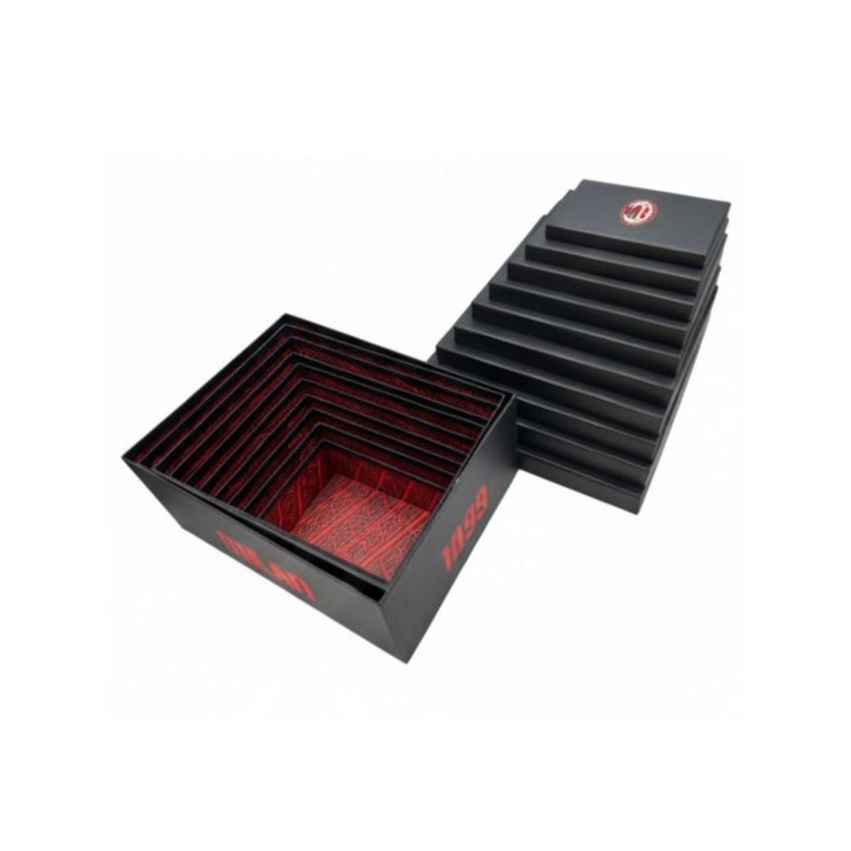 Set 10 pezzi scatole portaoggetti ufficiale Milan