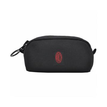 Pochette in canvas grande con zip uomo ufficiale Milan