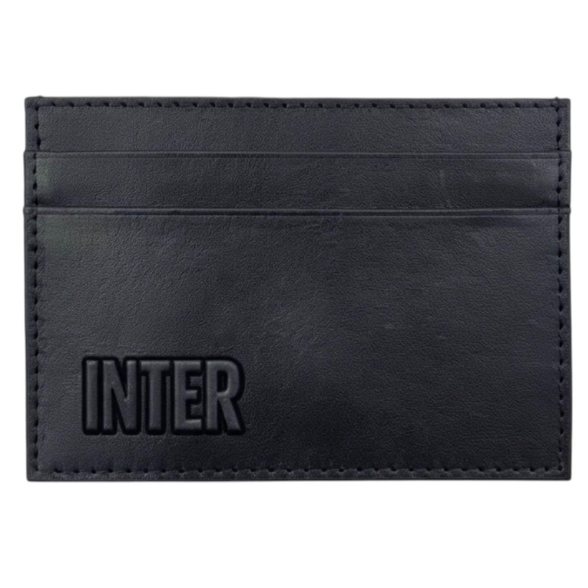 Portacarte uomo in pelle RFID ufficiale Inter