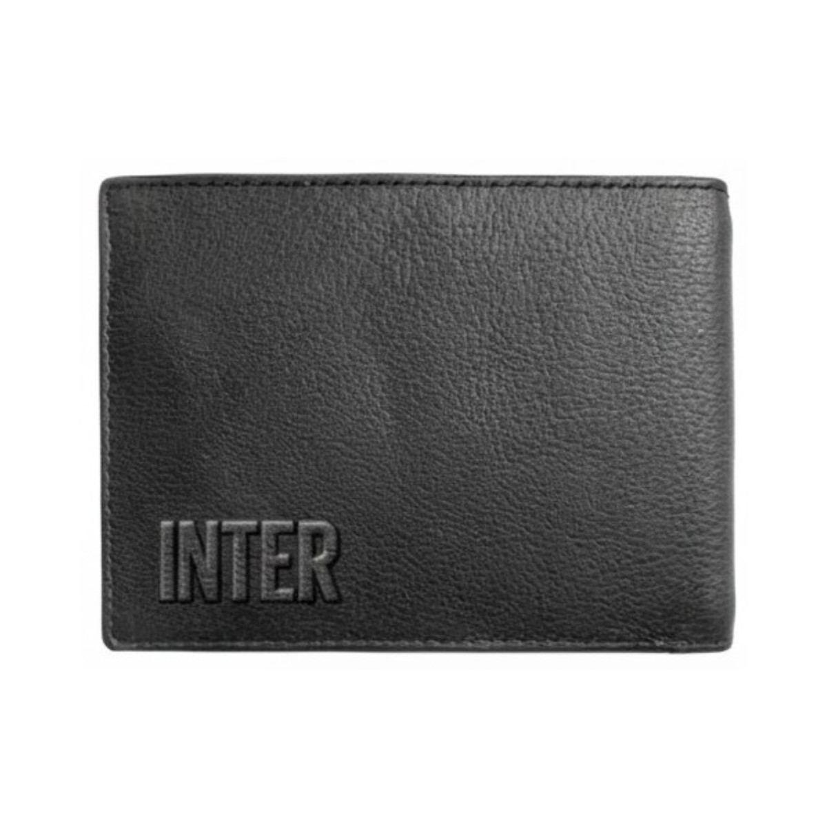 Portafoglio slim uomo in pelle RFID ufficiale Inter