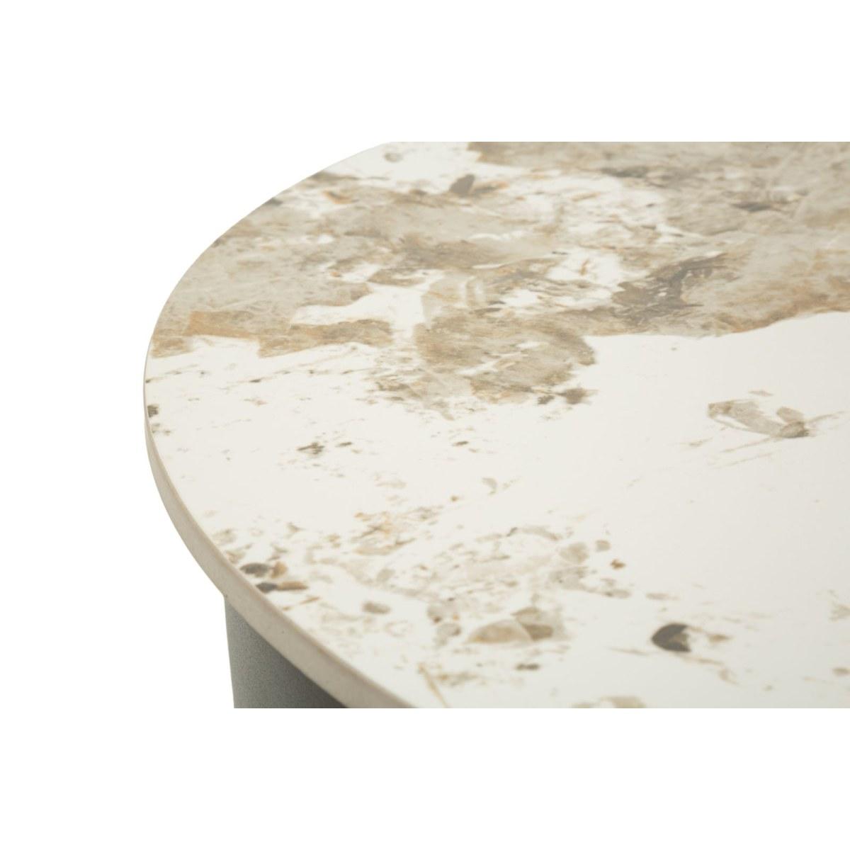 Tavolo da caffe' gley c/contenitore cm Ø 48x45