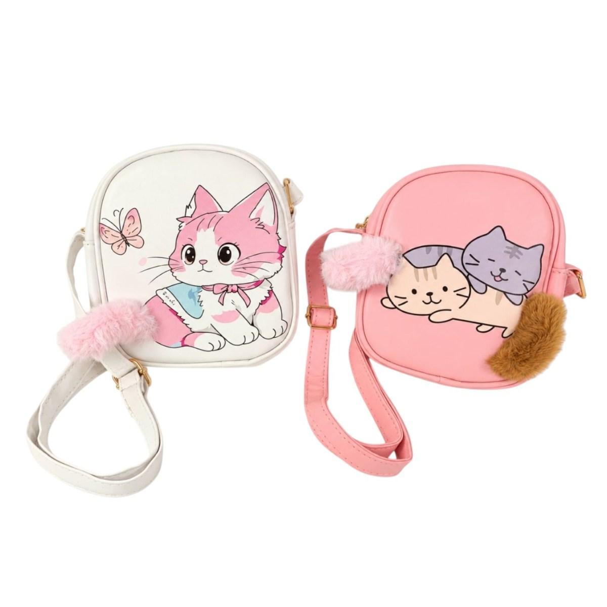 Borsetta bimba tracolla con gattini Le Kikke