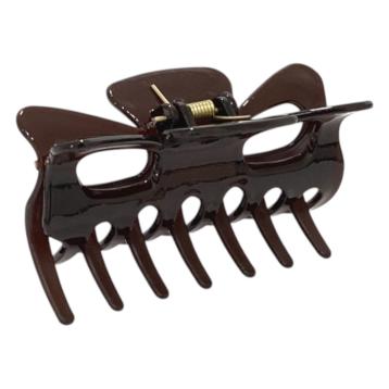 Pinza per capelli tartarugata 8,5 x 4 cm Le Kikke