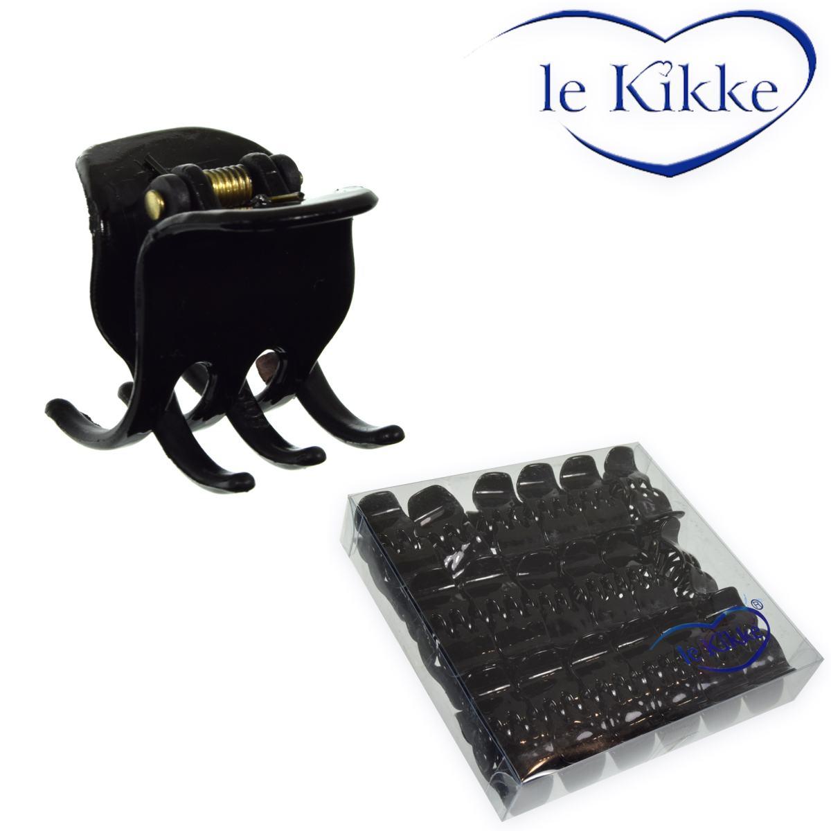 Pinza nera per capelli in box da 36 pezzi Le Kikke