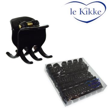 Pinza nera per capelli in box da 36 pezzi Le Kikke