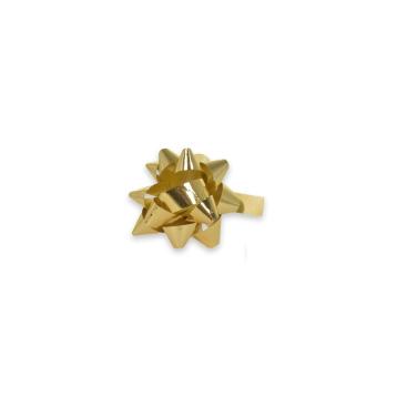 1000 coccarde adesive metallizzate oro 6,5 mm