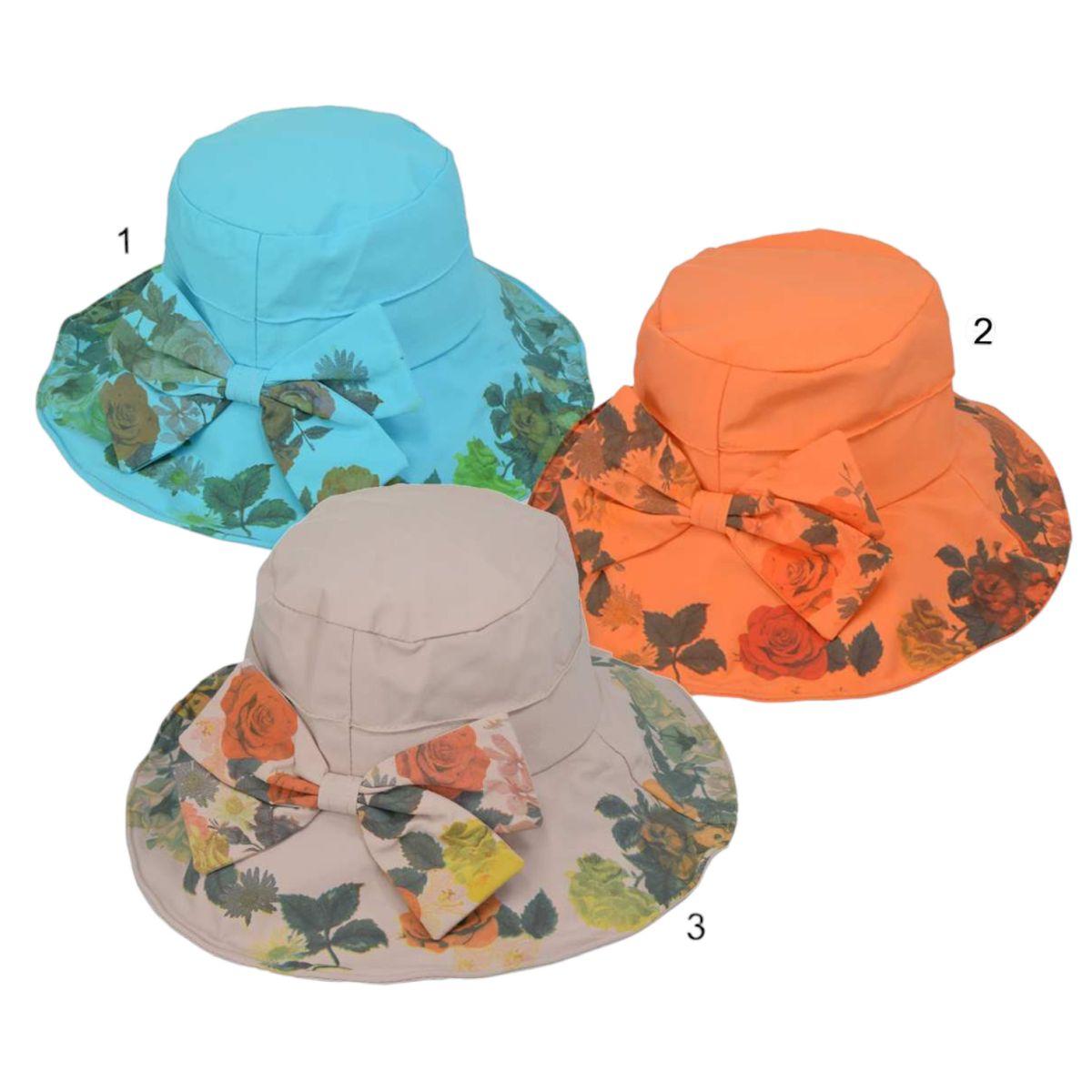 Cappello donna con fiocco fantasia floreale Coveri Collection
