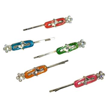 Forcina per capelli con brillantini 6 cm