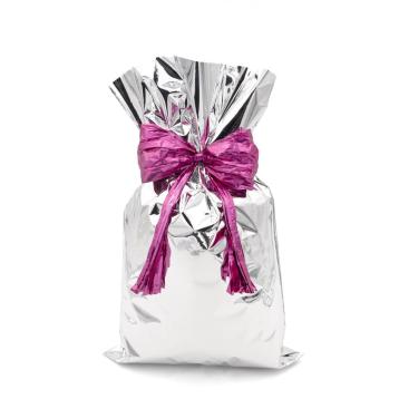 50 Buste metallizzate 8 x 12 cm colore argento