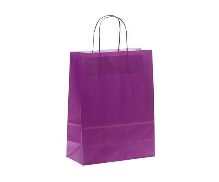 Shoppers carta h37xl27xp12 cm.colore viola