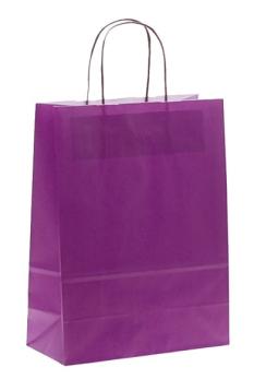 Shoppers carta h49xl45xp15 cm. colore viola