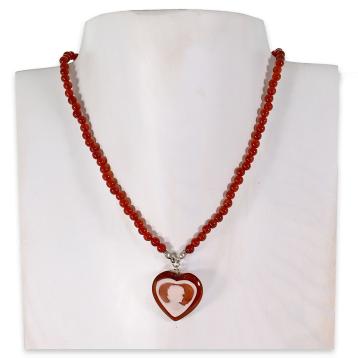 Collana p.d.sfaccett.c/pendente cameo