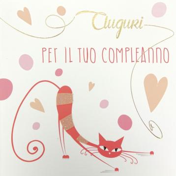 Biglietti auguri compleanno 16x16 cm