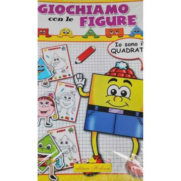 Libro da colorare giochiamo con le figure