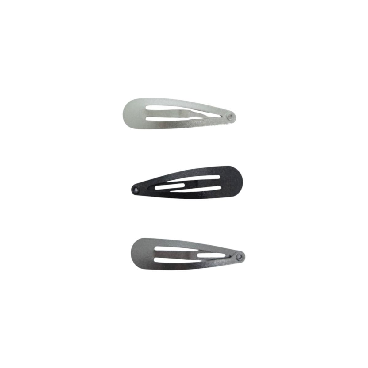 Clic clac per capelli 4 cm toni del grigio