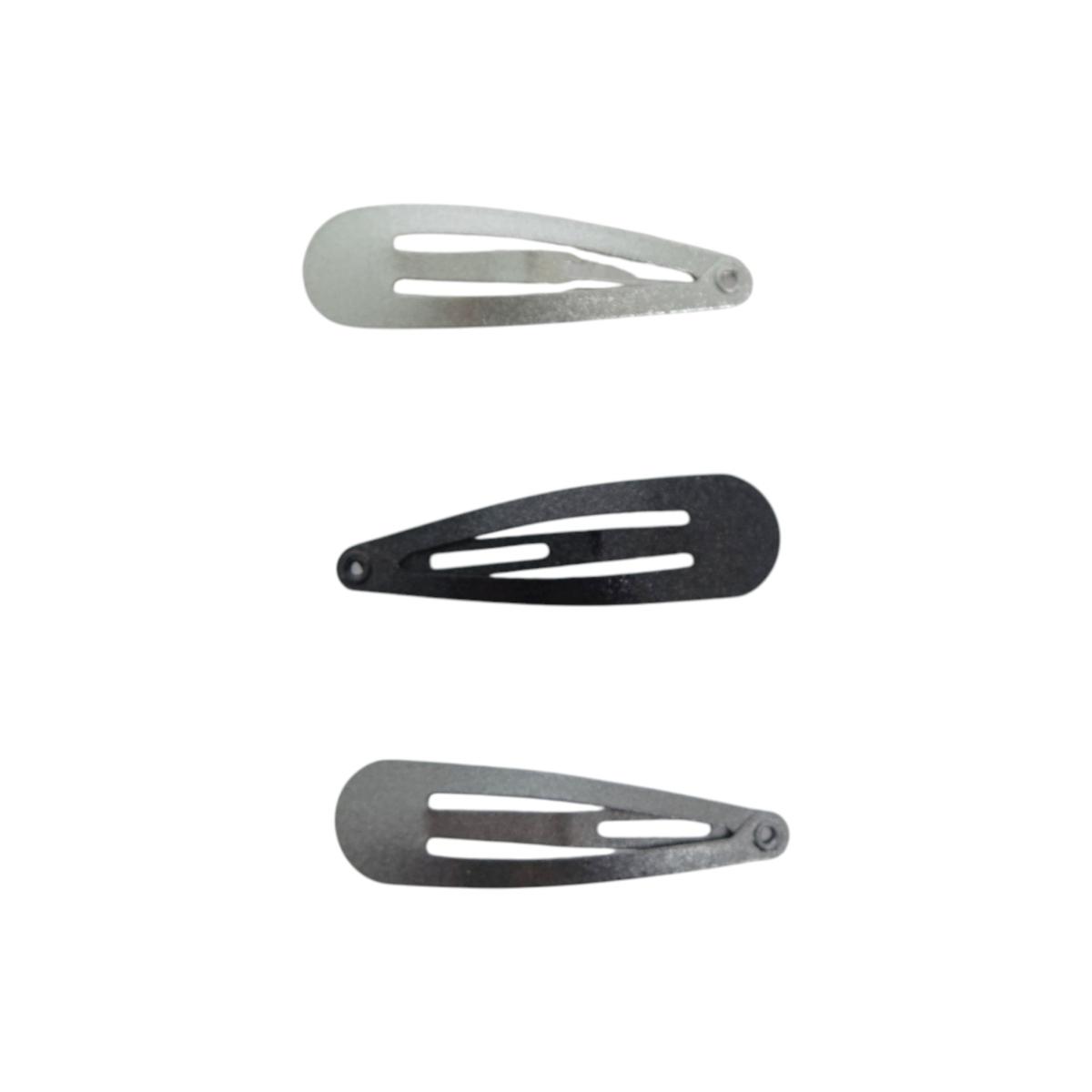 Clic clac per capelli 5 cm toni del grigio