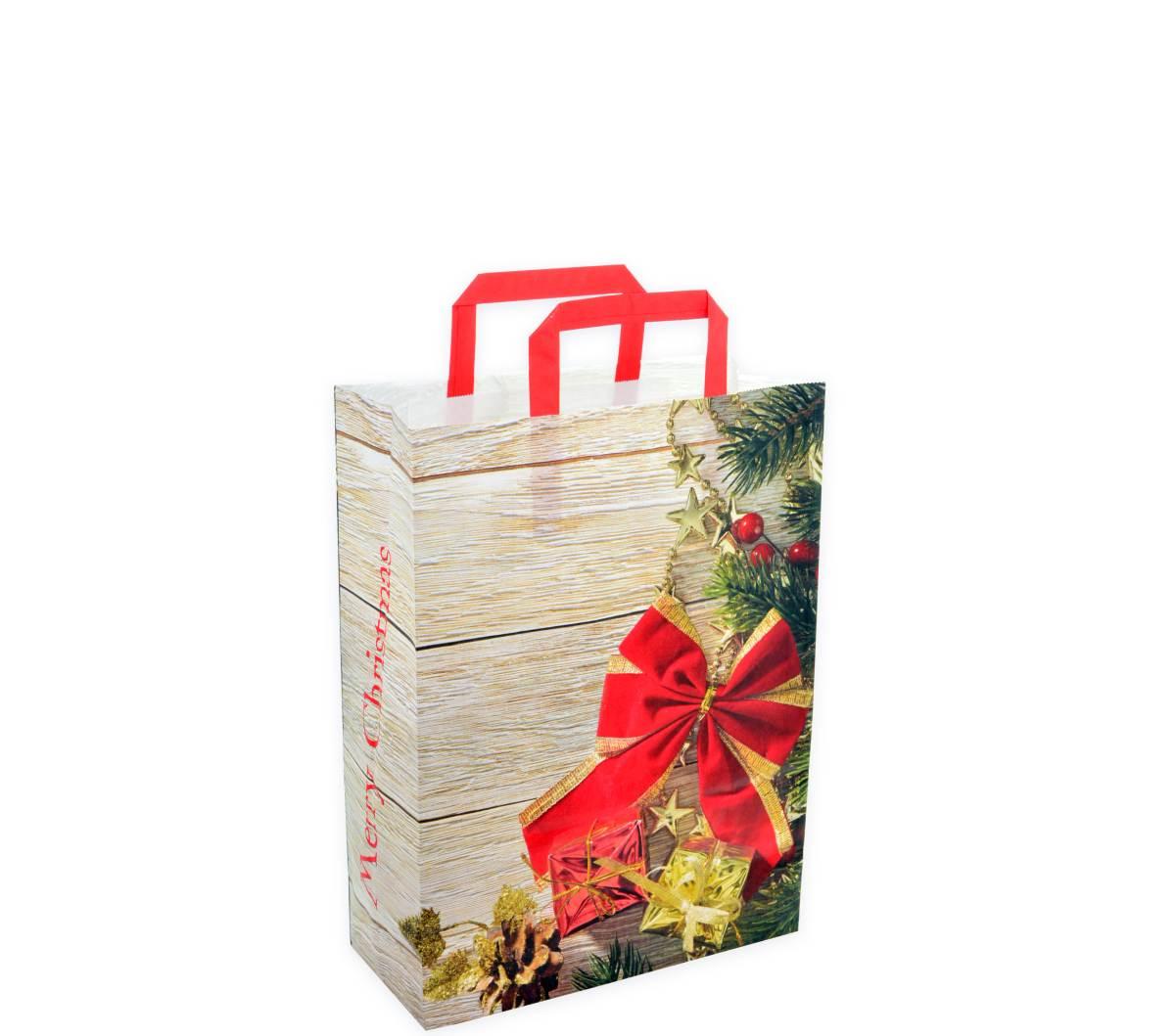 Shoppers carta h29 xl 22 x p10 cm merry christmas