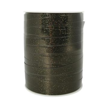 Rocchetto nastro 10 mm x 250 mt nero brillantinato