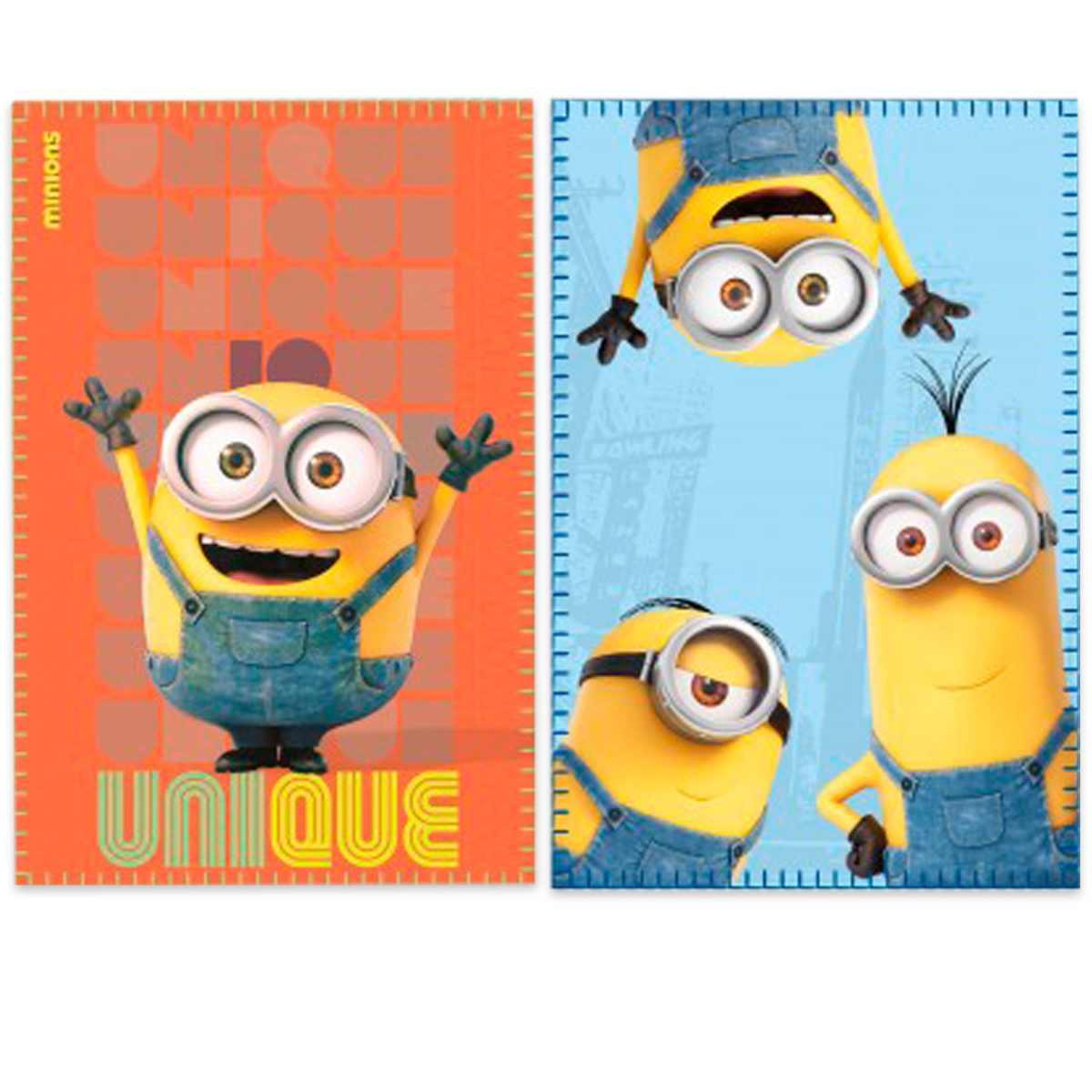 Plaid minions 100 x 150 coral