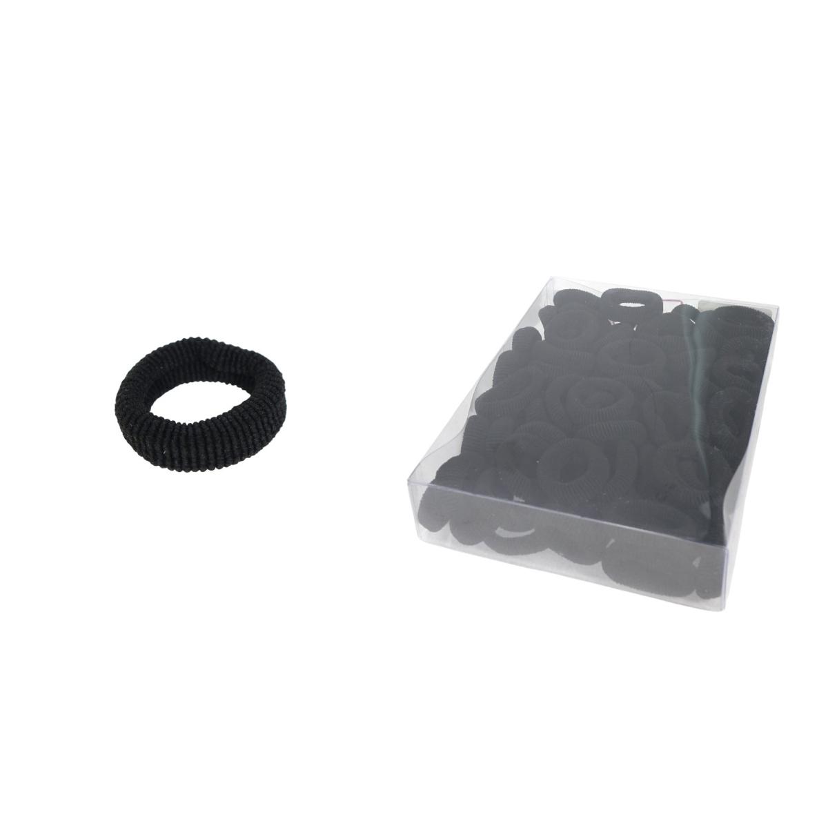 Polsino per capelli medio filanca nero confezione da 100 pz