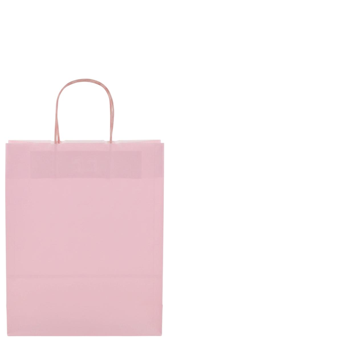 Shopper in carta h.37 x l.27 x p.12 cm colore rosa