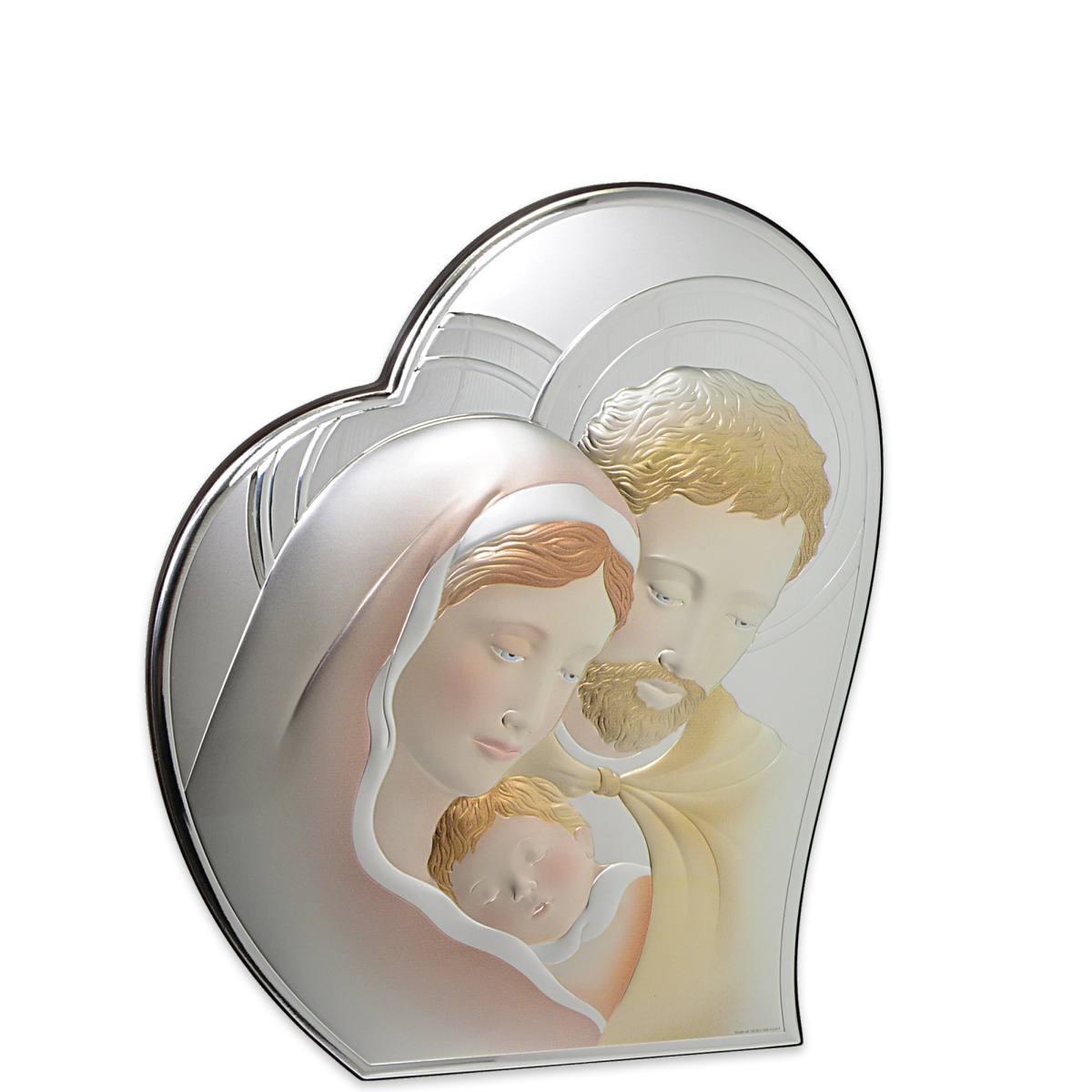 Sacra Famiglia colorata 16x19,5 cm Valenti