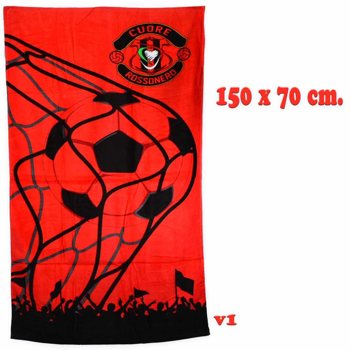 Telo mare rossonero 70x140 cm