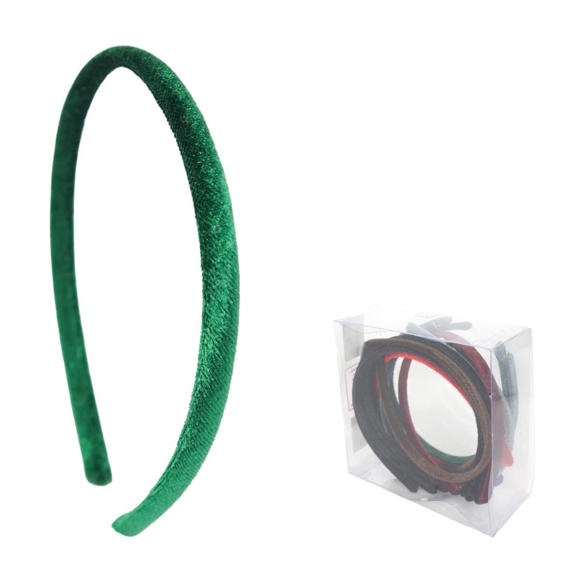 Cerchietto per capelli in velluto sottile colori assortiti Lill