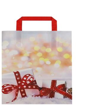 Shopper in carta h.41 x l.32 x p.13 cm fantasia natalizia christmas gift