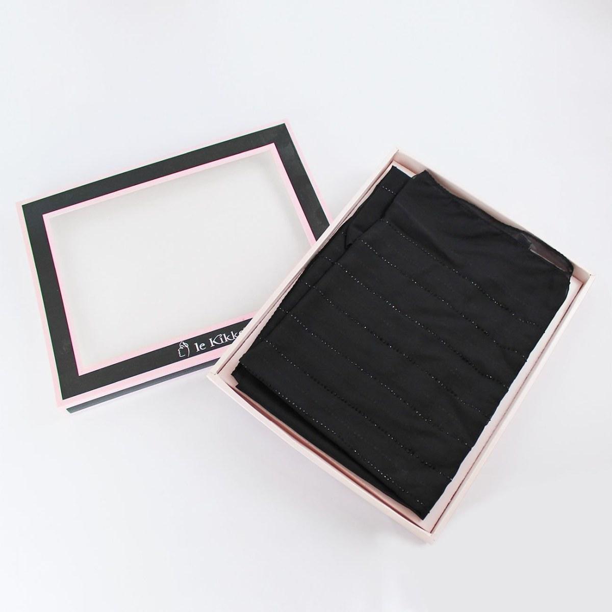 Stola donna degradé con strass in box Le Kikke