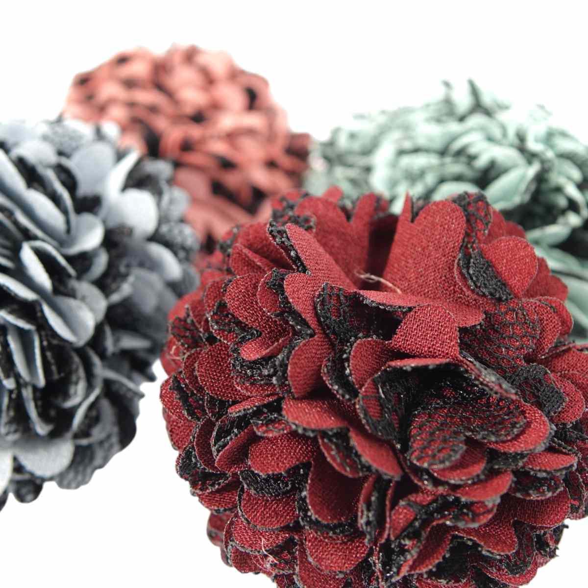 Portachiavi donna pon pon in tessuto colori assortiti