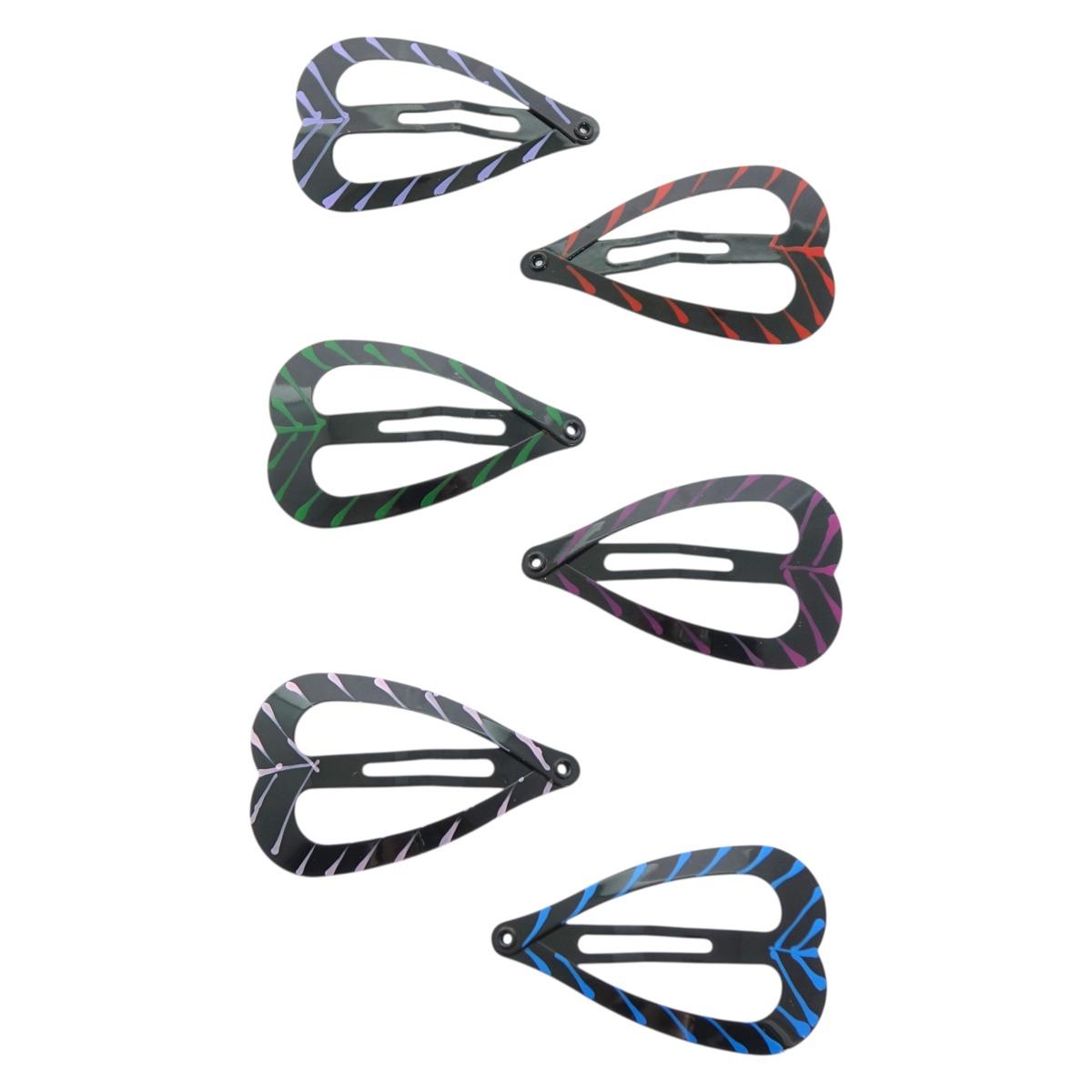 Clic clac in metallo 5 cm con farfalle