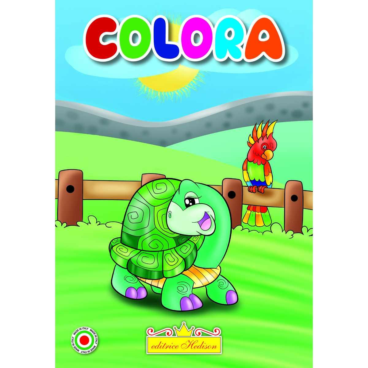 Minicolor 15x21 cm libro da colorare fattoria