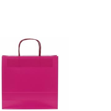 Shopper in carta h.31 x l.24 x p.11 cm colore fucsia