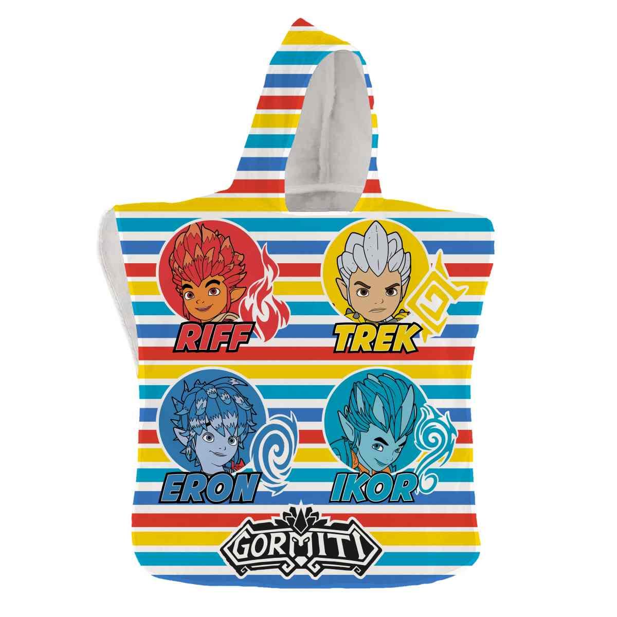 It's summer kids poncho gormiti