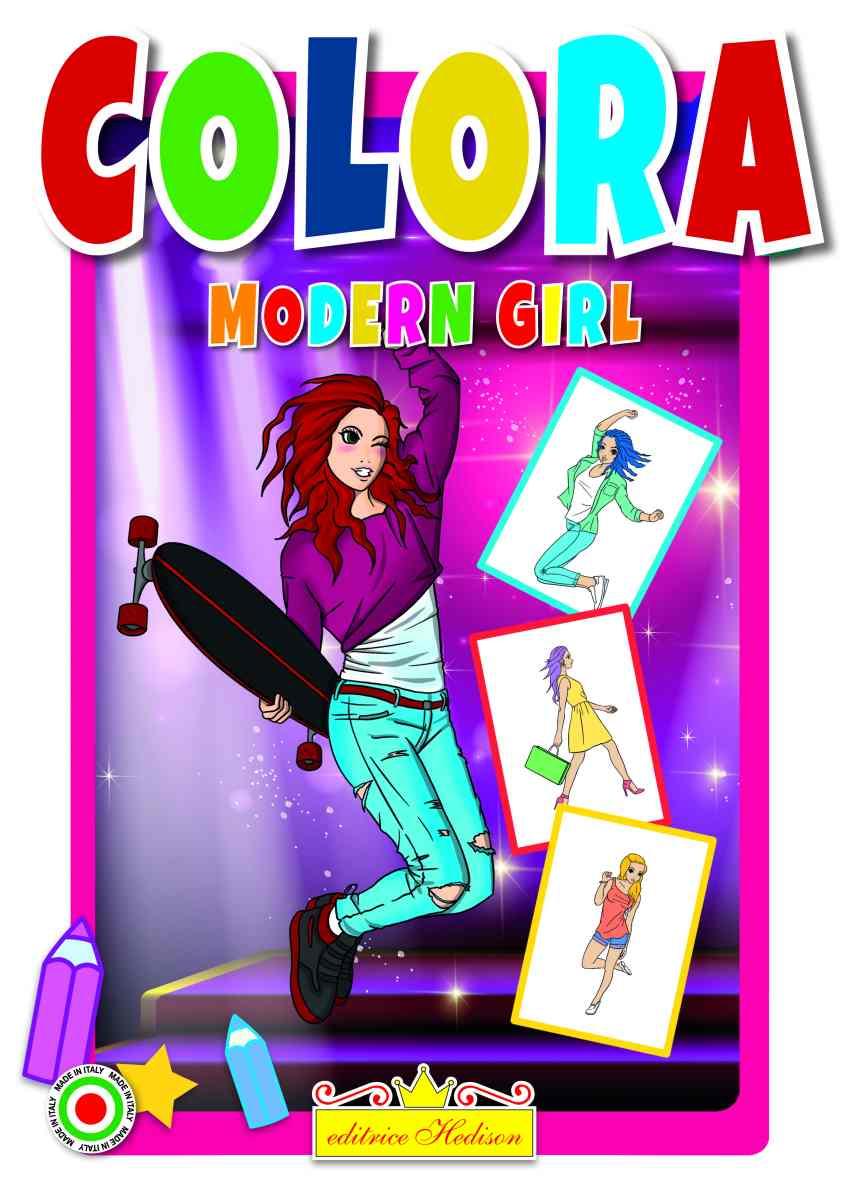 Libro da colorare modern girls