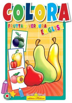 Libro da colorare frutta & verdura english