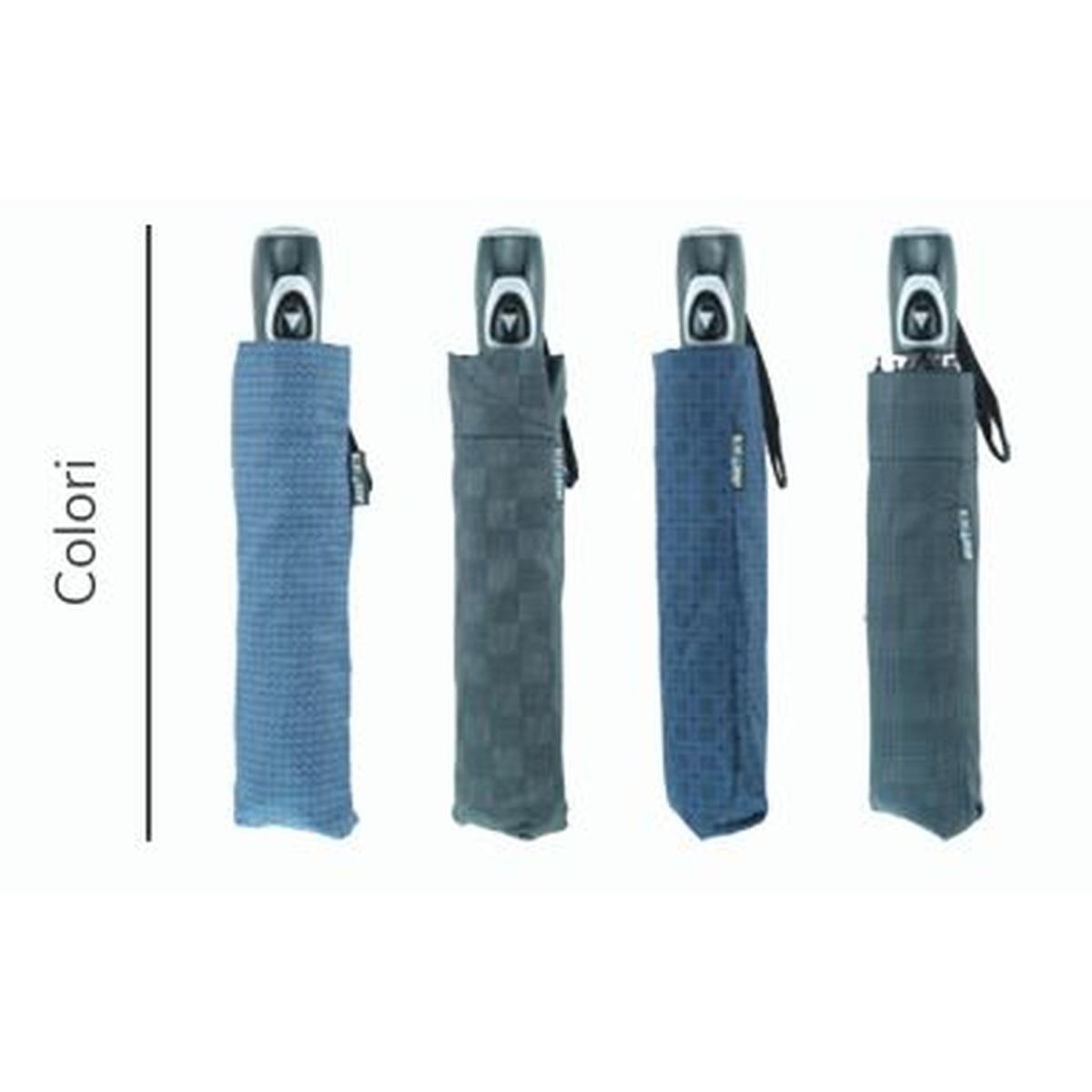 Ombrello mini automatico in poliestere Blue Drop