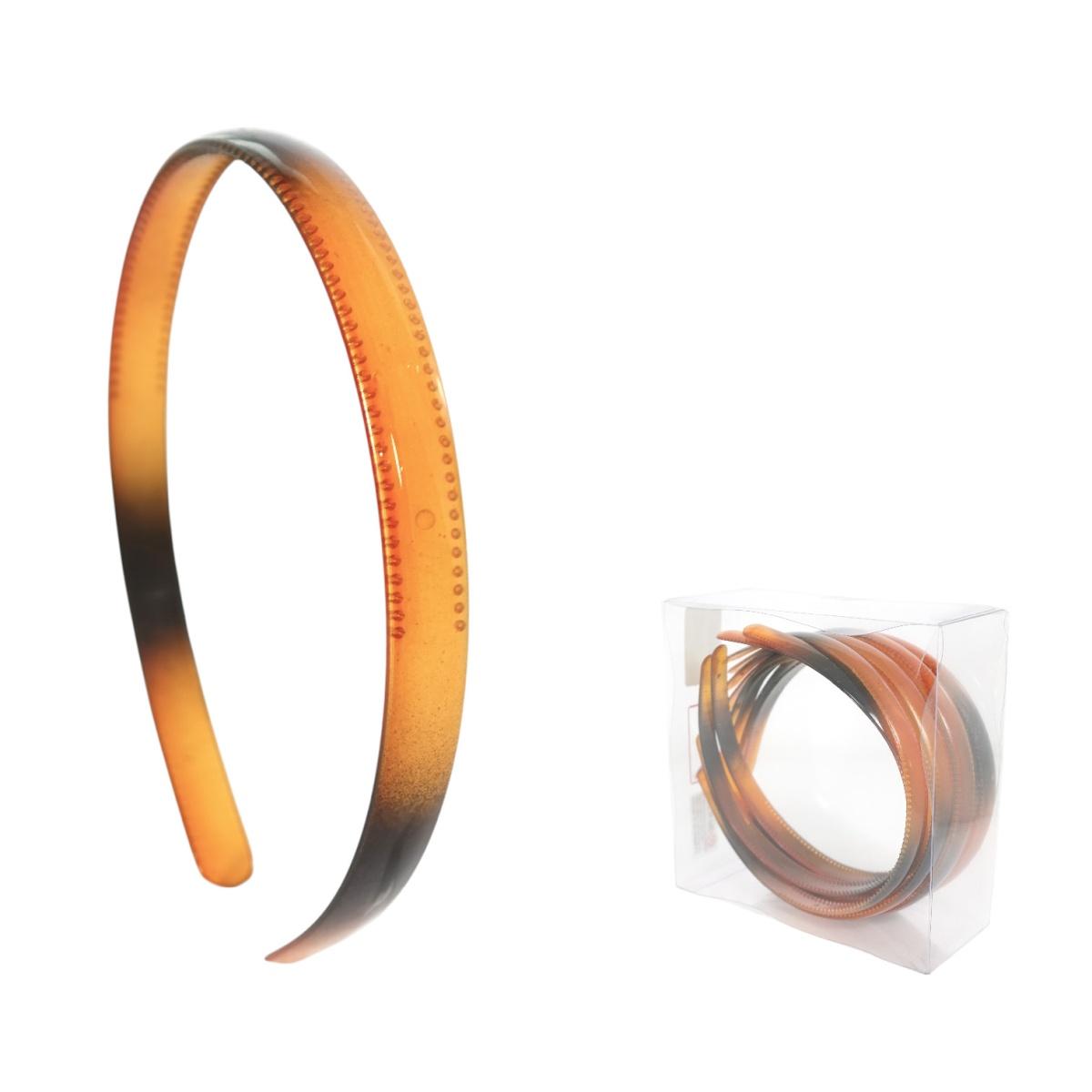 Cerchietto per capelli in plastica 1 cm tartarugato Lill