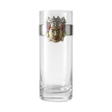 Vaso in vetro con fascia I Mori h.35 cm Valenti