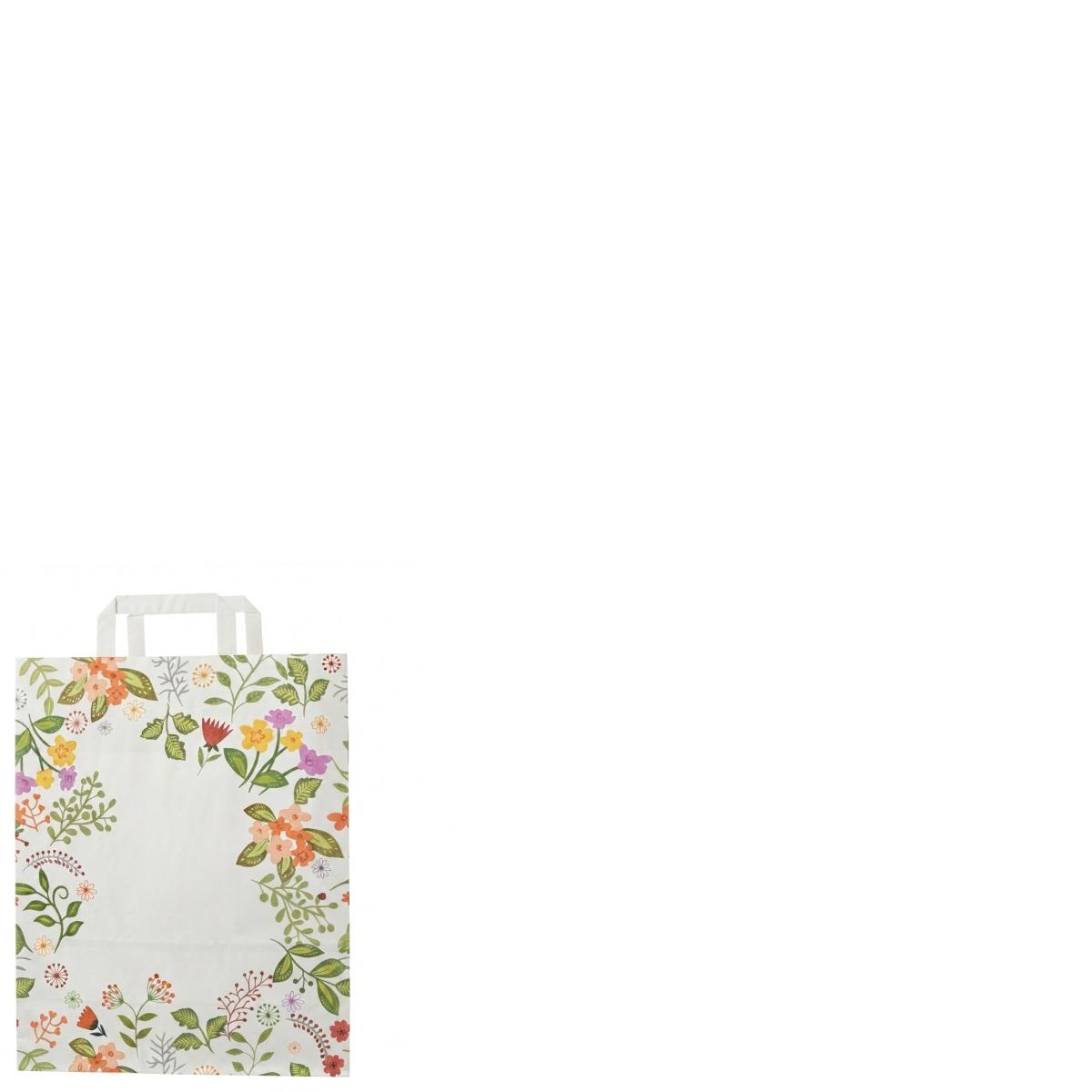 Shopper in carta h.24 x l.18 x p.8 cm fantasia summer maniglia piatta