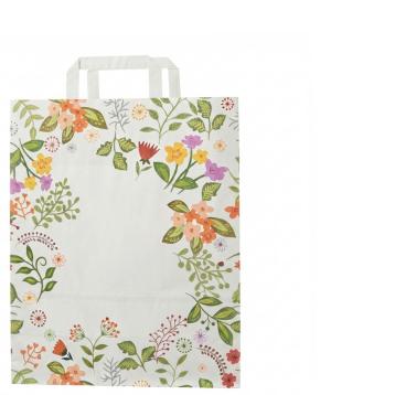 Shopper in carta h.49 x p.15 x l.45 cm fantasia summer maniglia piatta