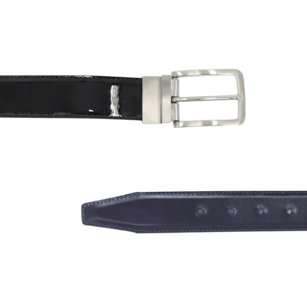 Cintura uomo double face in pelle Roncato