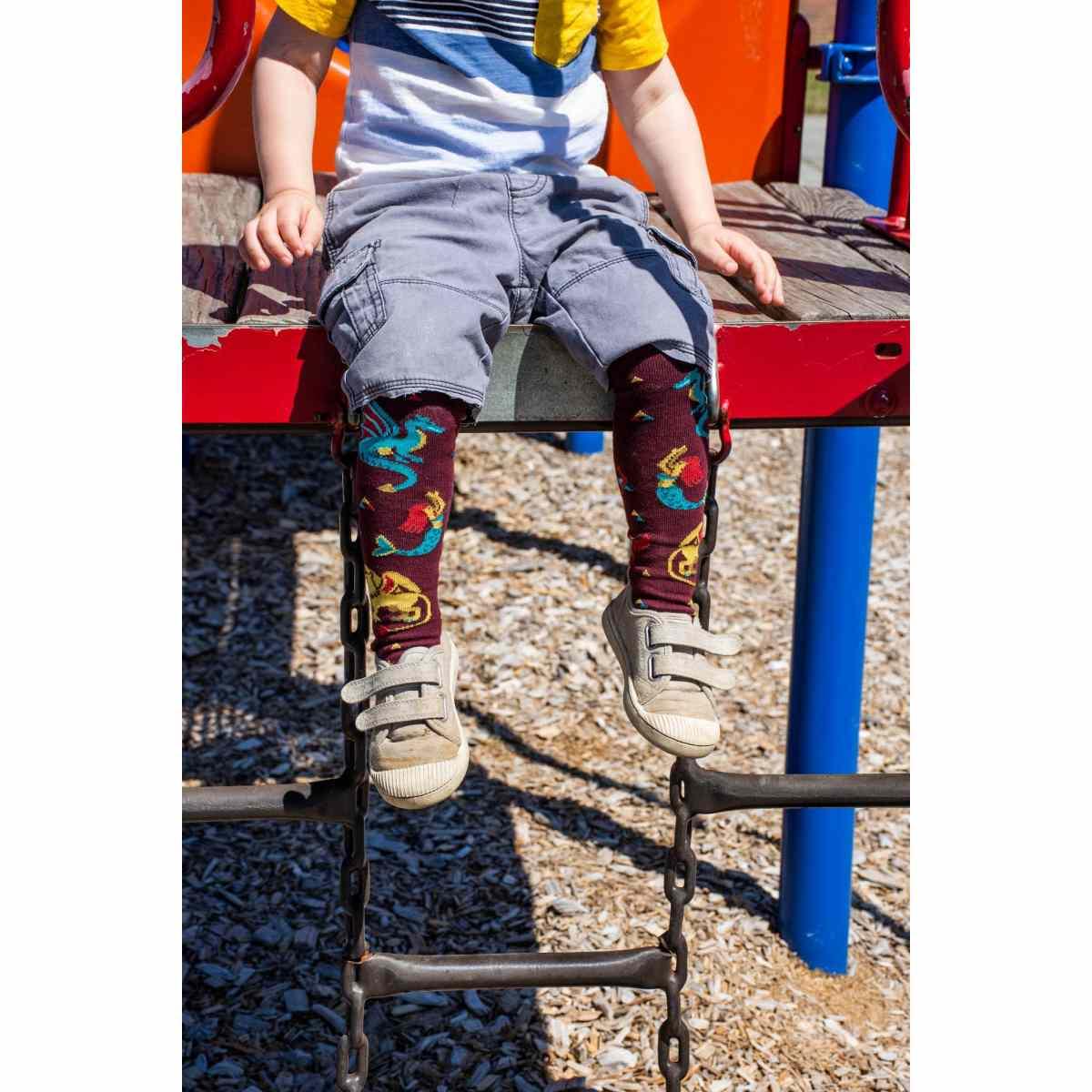 Calze regalo bambini al ginocchio bestie di un tempo - sock it to me