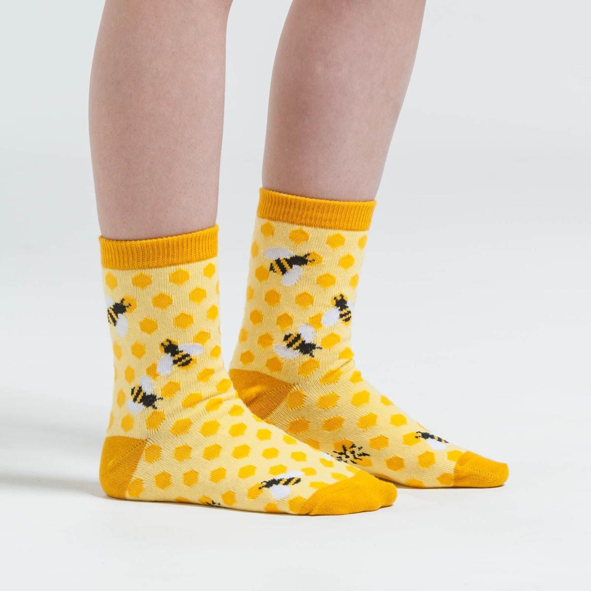 Calze regalo bambini al polpaccio ginocchia d'api - sock it to me