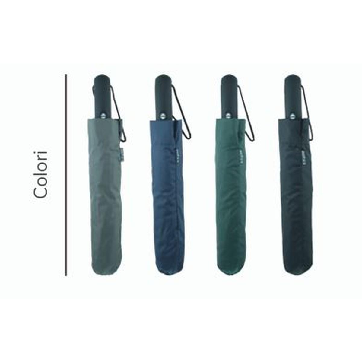 Ombrello golf open-close in poliestere tinta unita antivento Blue Drop