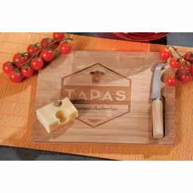 Ad trend Tagliere in bamboo con rotella per pizza 31 x 43 cm AD84367  8021785843677